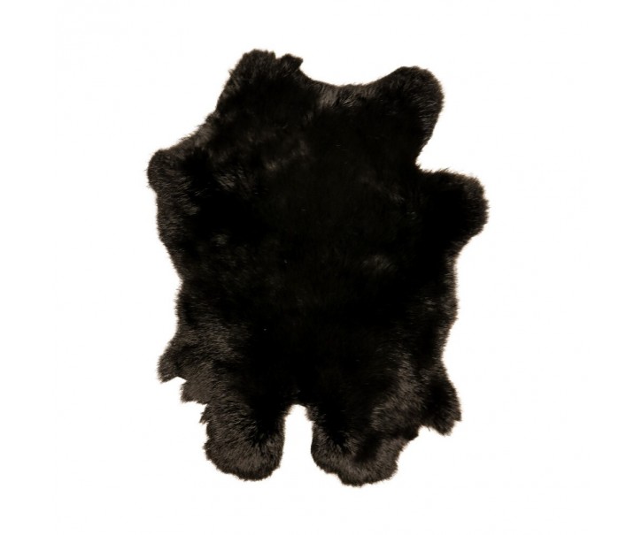 Dekorativní kožešina z černého králíka - 40*30*2cm Mars & More 