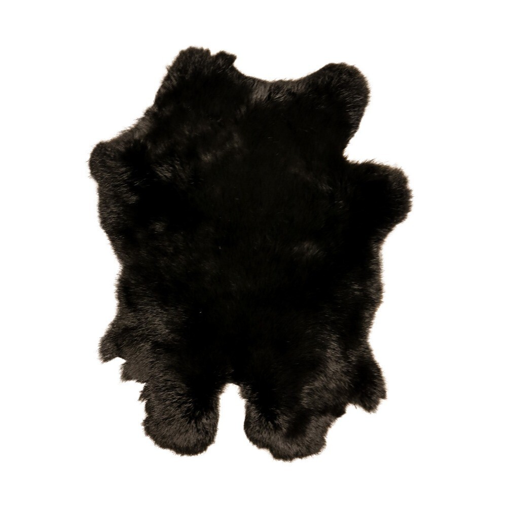 Dekorativní kožešina z černého králíka - 40*30*2cm Mars & More Dekorativní kožešina z černého králíka - 40*30*2cm Mars & More