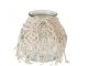 Skleněný svícen s provázky Macrame - Ø 18*21cm J-Line by Jolipa