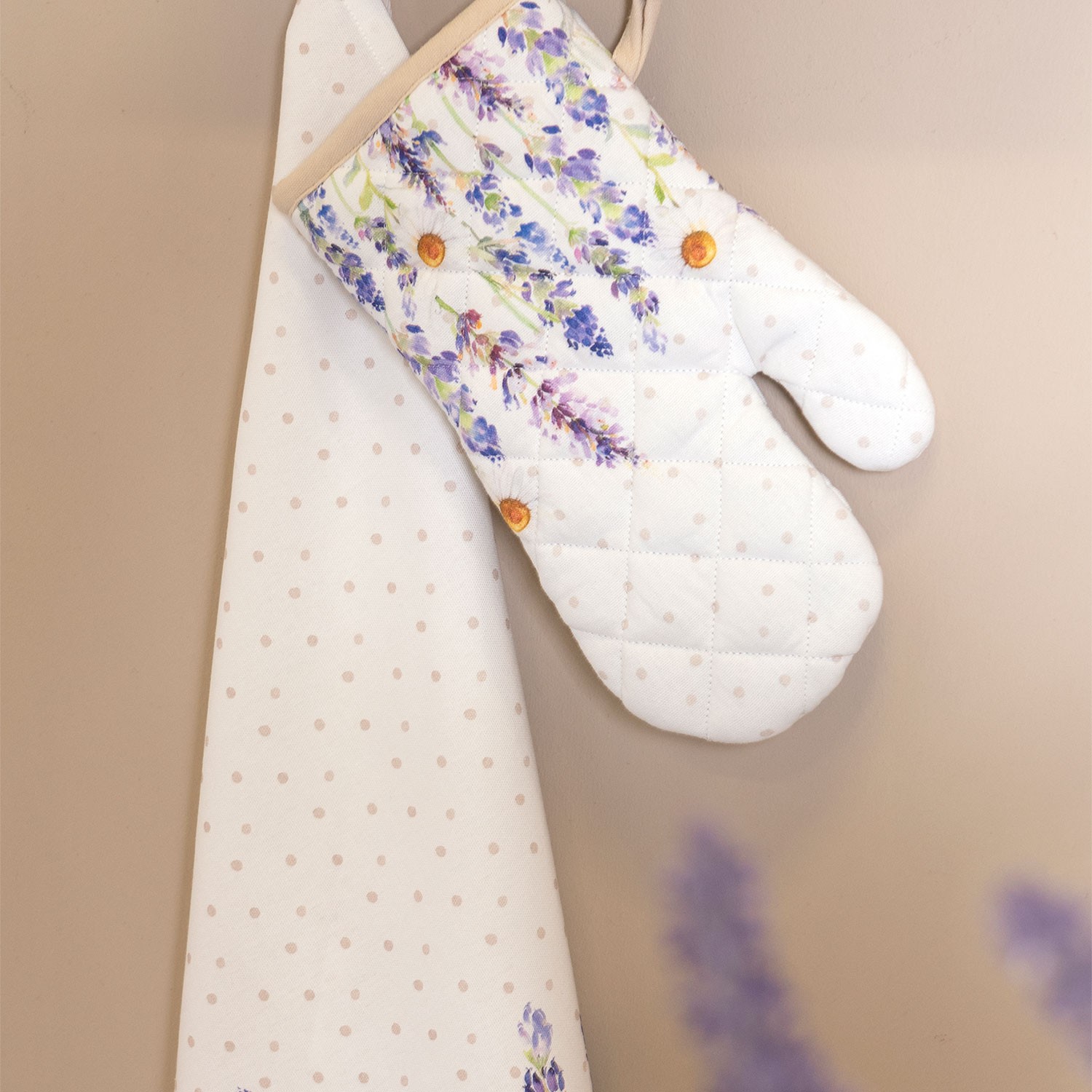Chňapka - rukavice Lavander Fields - 16*30 cm Clayre & Eef Chňapka - rukavice Lavander Fields - 16*30 cm Clayre & Eef