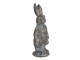 Hnědá metalická dekorace králíka Métallique - 4*4*11 cm Clayre & Eef