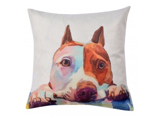 Povlak na polštář s motivem amerického pitbula Psi - 43*43 cm