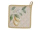 Bavlněná podložka pod hrnec s motivem citrónů Lemons & Leafs - 20*20 cm Clayre & Eef