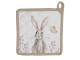 Podložka pod hrnec s motivem králíků Rustic Easter Bunny - 20*20 cm Clayre & Eef