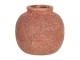Cihlově zabarvená váza Root - Ø 8*8 cm Clayre & Eef