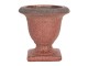 Červený keramický květináč s patinou Tasse – Ø 12*12 cm Clayre & Eef