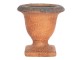 Oranžový květináč s patinou v antickém stylu Tasse - Ø 12*12 cm Clayre & Eef