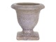 Fialový keramický květináč s patinou v antickém stylu Tasse – Ø 12*12 cm Clayre & Eef