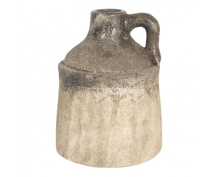 Keramický dekorační džbán v retro stylu Village – Ø 14*20 cm Clayre & Eef