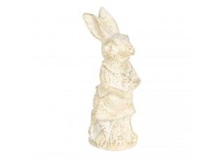Dekorace béžový králík s patinou - 4*4*11 cm