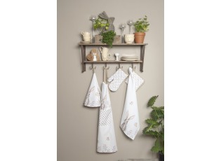 Kuchyňská zástěra s motivem králíků Rustic Easter Bunny - 70*85 cm