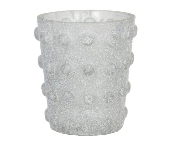 Skleněný svícen na čajovou svíčku Enzo - Ø 8*8 cm Clayre & Eef