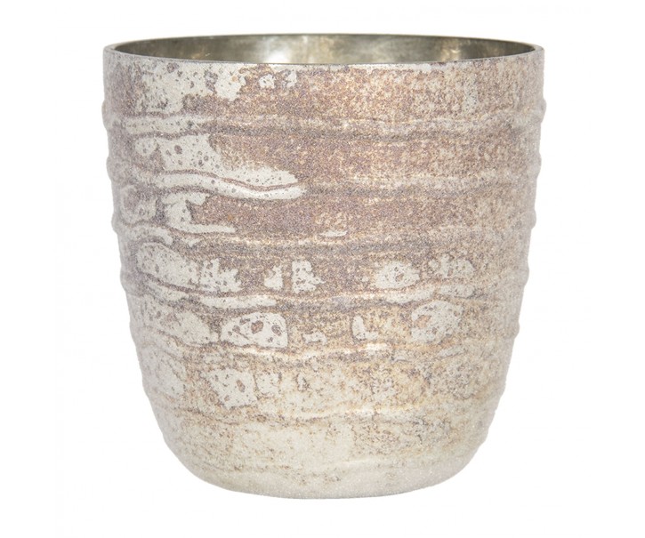 Skleněný svícen na čajovou svíčku Ondine - Ø 13*13 cm Clayre & Eef