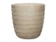 Béžový skleněný svícen na čajovou svíčku - Ø 13*13 cm Clayre & Eef