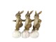 Dekorace králíků s vajíčky - 14*5*13 cm Clayre & Eef