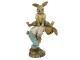 Velikonoční dekorace hrajících si králíků - 9*4*15 cm Clayre & Eef