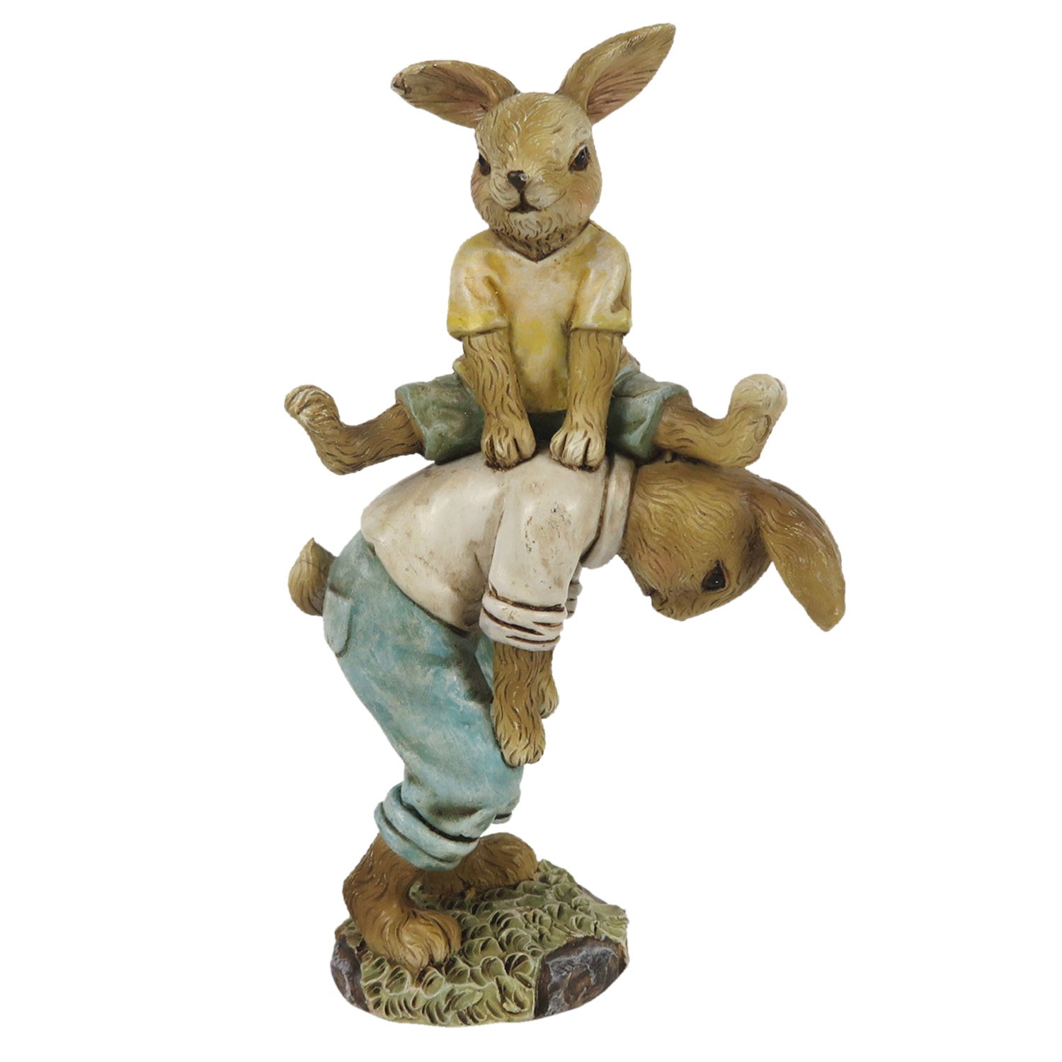 Velikonoční dekorace hrajících si králíků - 9*4*15 cm Clayre & Eef Velikonoční dekorace hrajících si králíků - 9*4*15 cm Clayre & Eef