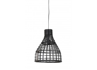 Černé ratanové závěsné světlo Puerto - Ø 34*41cm