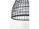 Černé ratanové závěsné světlo Puerto - Ø 34*41cm Light & Living