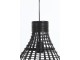 Černé ratanové závěsné světlo Puerto - Ø 34*41cm Light & Living