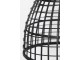 Černé ratanové závěsné světlo Puerto - Ø 40*51cm Light & Living
