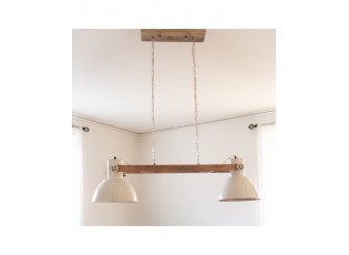 Závěsné světlo Elay 2 lampy bílé - 110*30*30 cm