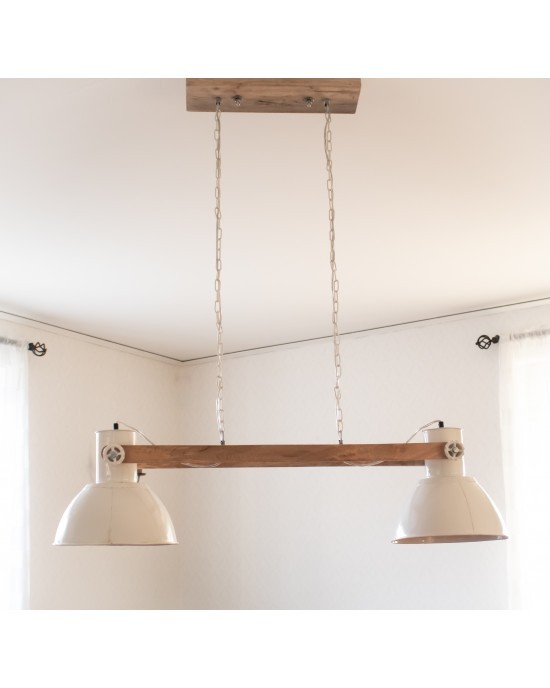 Závěsné světlo Elay 2 lampy bílé - 110*30*30 cm Light & Living Závěsné světlo Elay 2 lampy bílé - 110*30*30 cm Light & Living