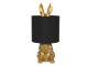 Stolní lampa v designu zlatého zajíce s textilním stínidlem – Ø 20*42 cm / E27 Clayre & Eef