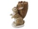 Velikonoční svícen v designu králíka s nůší - 11*7*14 cm Clayre & Eef