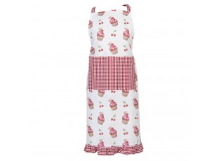 Kuchyňská zástěra z bavlny Cherry Cupcake - 70*85 cm