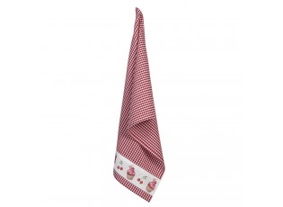 Kostičkovaná bavlněná utěrka Cherry Cupcake - 50*70 cm