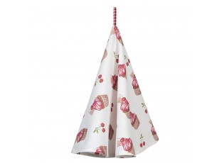Bavlněná kuchyňská utěrka Cherry Cupcake – Ø 80 cm