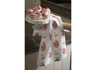 Bavlněná podložka pod hrnec Cherry Cupcake - 20*20 cm