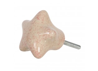 Keramická nábytková úchytka ve tvaru hvězdy - 4*3*4 cm