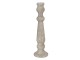 Béžový vintage cementový svícen Florent - Ø 15*52 cm Clayre & Eef