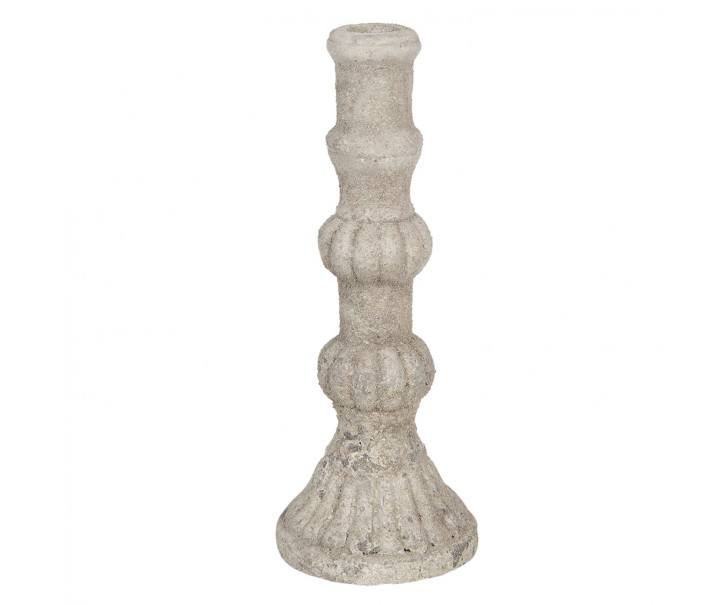 Šedý cementový svícen Florent S - Ø 12*32 cm Clayre & Eef