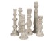 Šedý cementový svícen Florent S - Ø 12*32 cm Clayre & Eef