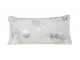 Sametový bílý polštář se stříbrnými listy Leave - 60*30 cm Light & Living