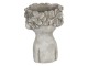 Kamenný obal na květináč v designu busty s květinami Tete - 11*11*18 cm Clayre & Eef