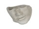 Kamenný květináč v designu nedokončené sochy hlavy - 21*19*14 cm Clayre & Eef