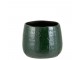 Tmavě zelený vzorovaný obal na květináč Seraphine M - Ø16*14 cm J-Line by Jolipa