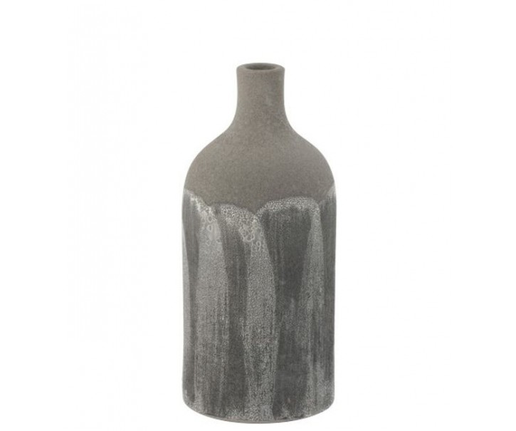 Šedá granitová dekorační váza Transition XS - Ø 12*25 cm J-Line by Jolipa