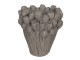 Velký cementový květináč s dekoracemi růží Rhode – Ø 23*25 cm Clayre & Eef