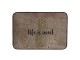Champagne koupelnová předložka se zlatým potiskem Life is sweet - 60*40*1 cm Clayre & Eef