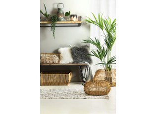 2ks přírodní ratanové koše Patan - Ø 50*22 cm / Ø 70*32 cm 