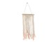 Přírodní lapač snů s růžovými peříčky Feathers - Ø 30*90cm J-Line by Jolipa
