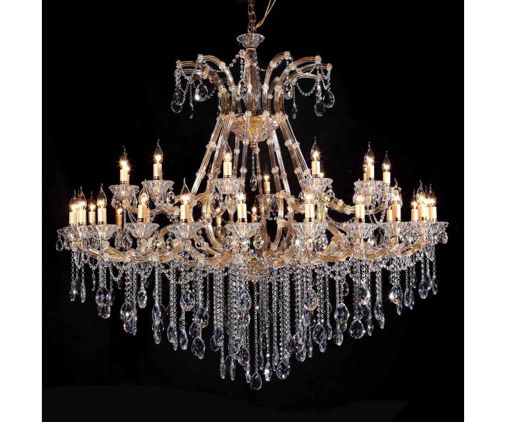 Křišťálový lustr Isabelle - Ø 165*150 cm 36x E14 / 40w Clayre & Eef