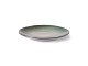Tyrkysovo šedý ručně tvarovaný jídelní talíř Home Chef - 27*26,5*3cm HKLIVING