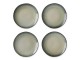 Tyrkysovo šedý ručně tvarovaný jídelní talíř Home Chef - 27*26,5*3cm HKLIVING
