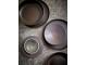 Tyrkysovo šedý ručně tvarovaný jídelní talíř Home Chef - 27*26,5*3cm HKLIVING